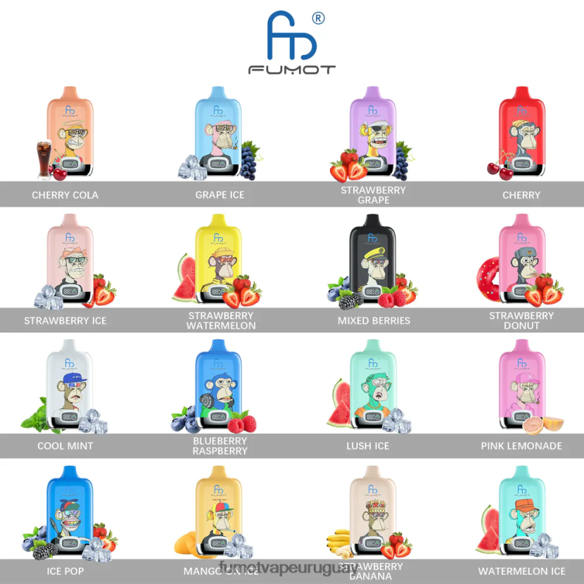 Fumot Digital Box arándano en hielo 12000 cápsulas de vapeo desechables - 20 ml (1 pieza) T2JJRR120 Fumot vape sale