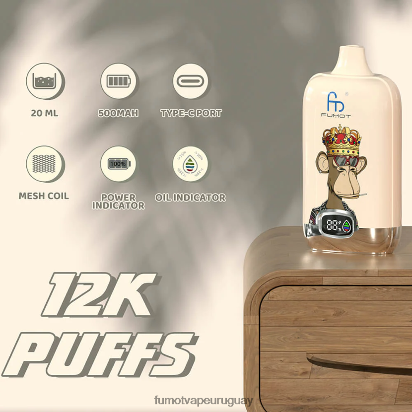 Fumot Digital Box cola de cereza 12000 vapeador desechable de 20 ml - (1 pieza) T2JJRR125 Fumot discount code