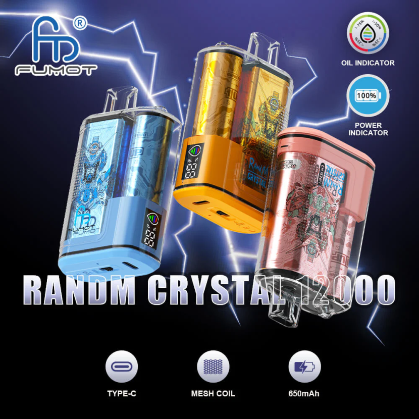 Fumot Crystal bayas mixtas 1 pieza - 12000 caja de vapeo desechable 20ml T2JJRR271 Fumot vape precio