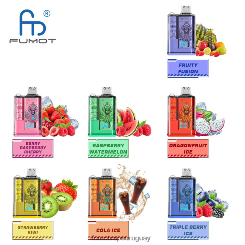 Fumot Crystal hielo de fruta del dragón 1 pieza - 12000 caja de vapeo desechable 20ml T2JJRR265 Fumot discount code