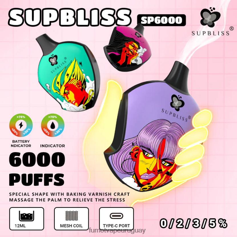 Fumot Supbliss menta fresca cápsula de vapeo desechable sp6000 - 12 ml (1 pieza) T2JJRR455 Fumot discount code