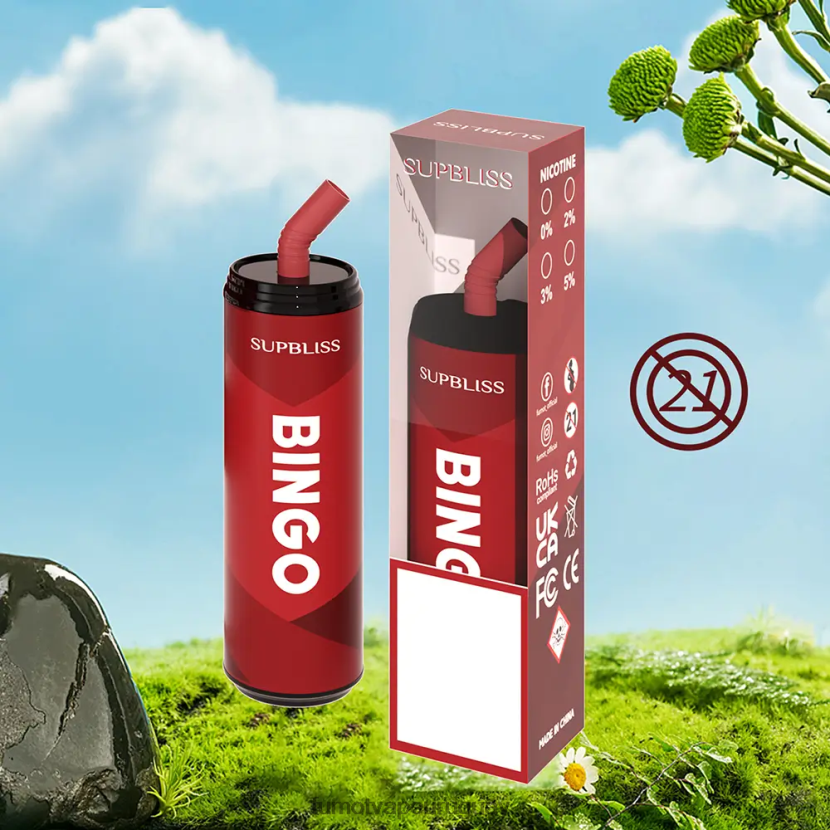 Fumot Supbliss Bingo helado de fresa 9000 bolígrafo vapeador desechable (1 pieza) - 18 ml T2JJRR474 Fumot factory