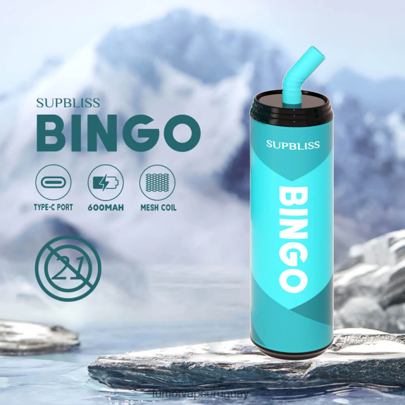 Fumot Supbliss Bingo helado de fresa 9000 bolígrafo vapeador desechable (1 pieza) - 18 ml T2JJRR474 Fumot factory