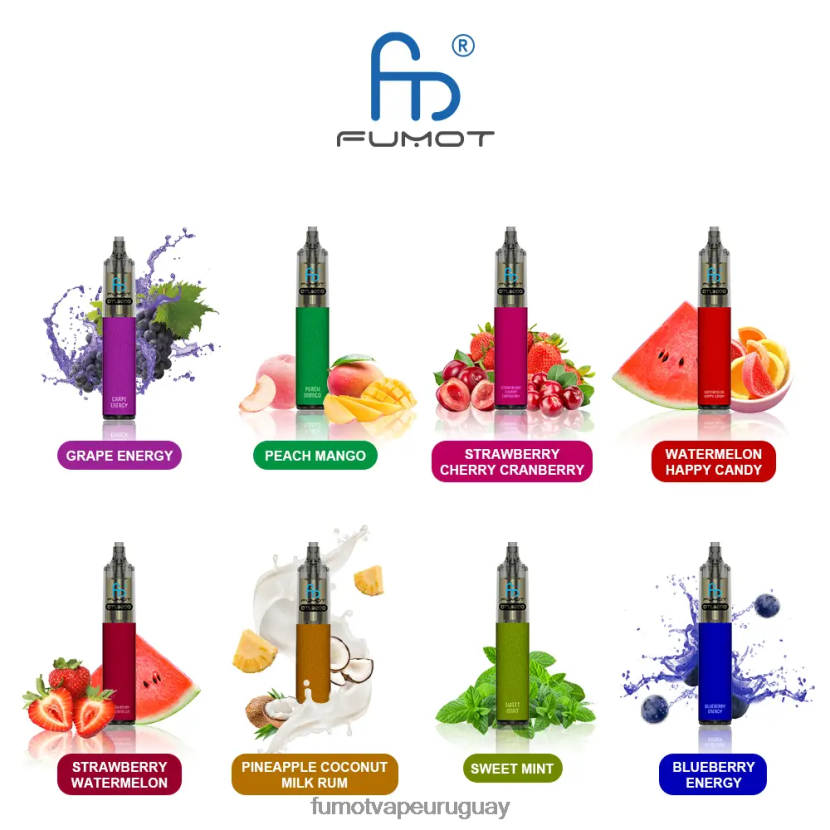 Fumot DTL energía de la uva bolígrafo vapeador desechable 9000- 18ml (1 pieza) T2JJRR376 Fumot vape Uruguay