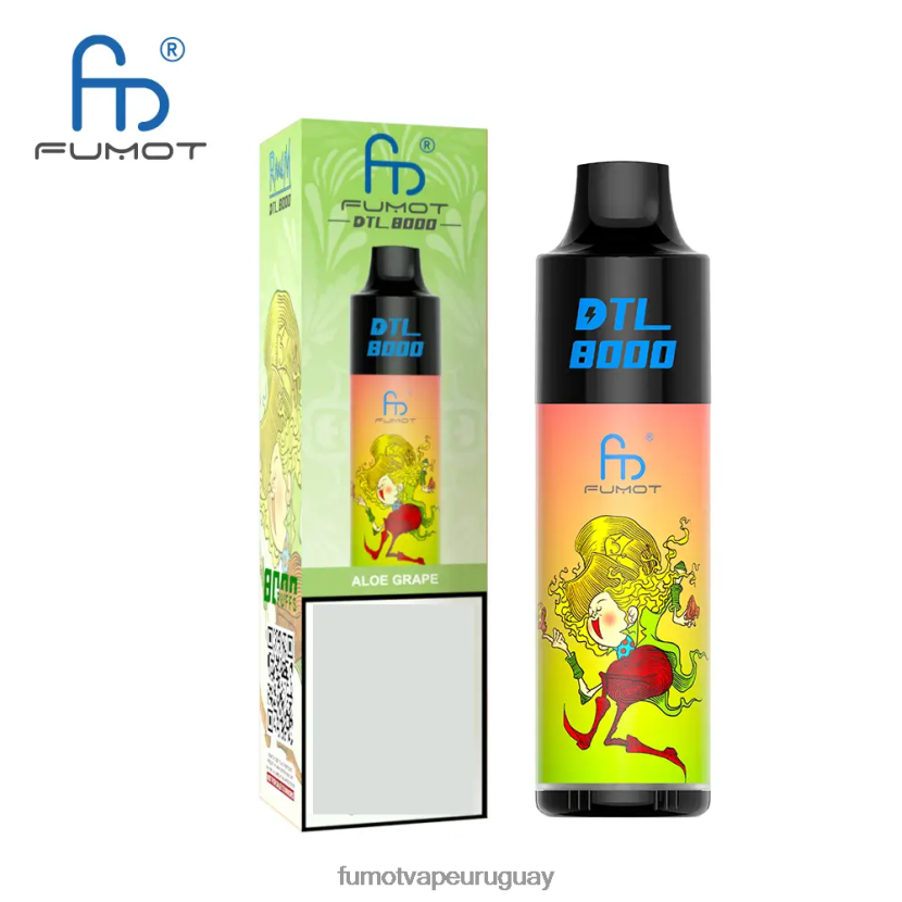 Fumot DTL áloe uva Pluma vaporizador desechable 8000 - 16 ml (1 pieza) T2JJRR413 vaporizador Fumot