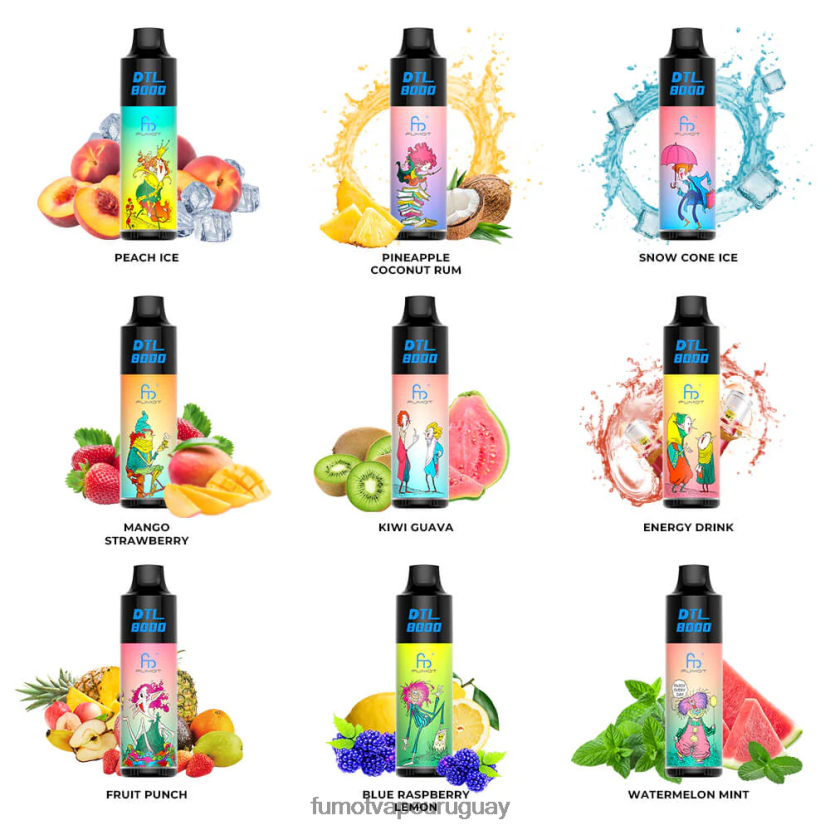 Fumot DTL áloe uva Pluma vaporizador desechable 8000 - 16 ml (1 pieza) T2JJRR413 vaporizador Fumot