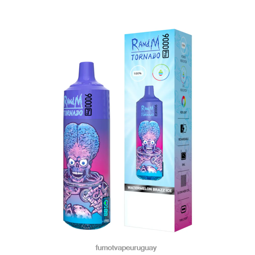 Fumot Tornado cereza Vape desechable 9000 pro - 18 ml (1 pieza) T2JJRR210 Fumot vape sale