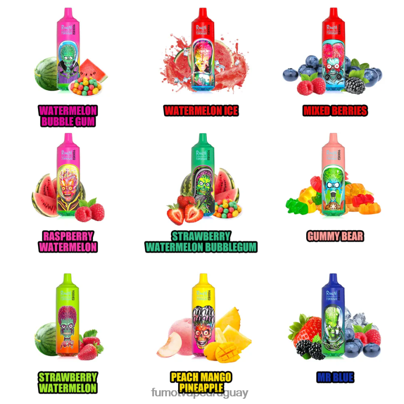 Fumot Tornado chicle de sandía vaporizador desechable 9000 pro - 18ml (1 pieza) T2JJRR251 Fumot vape precio