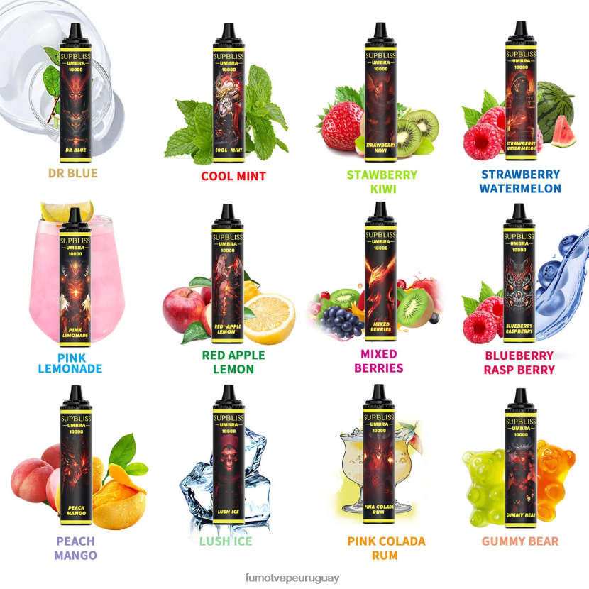 Fumot Supbliss Umbra ron piña colada 10000 (1 pieza) pluma vaporizador desechable - 20ml T2JJRR481 Fumot vape precio