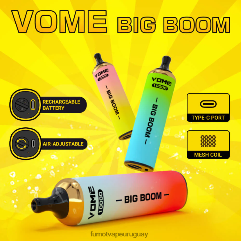 Fumot Vome Big Boom Toro rojo bolígrafo vapeador desechable 10000 - 20ml (1 pieza) T2JJRR444 Fumot factory